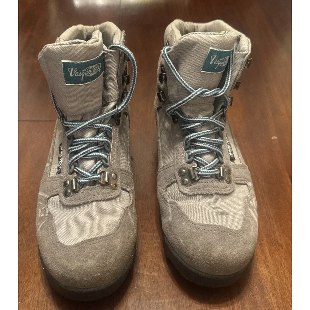 VTG Vasque Gore‑Tex Waterproof Hiking Boots Mens‎ US 9 Suede Textile Made Korea